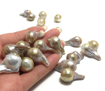 Edison Pearls Drop 14-16 x 25-29mm, Natural Color Single Piece EDP002