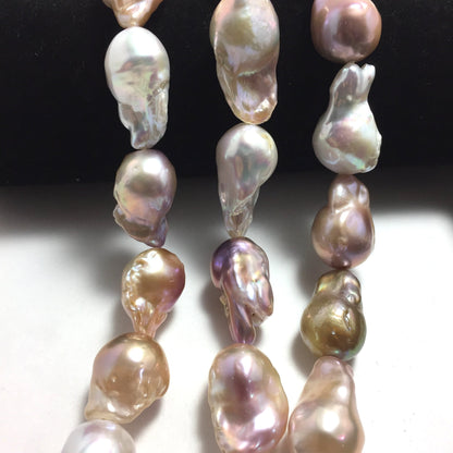 High Luster Baroque Pearls 14-16mm Natural Mix Colors, BAR006