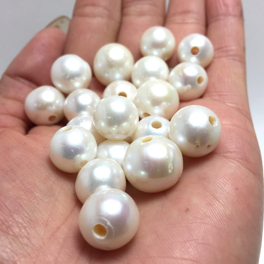 11-14mm Large Hole White, One Single Piece, LH_S001