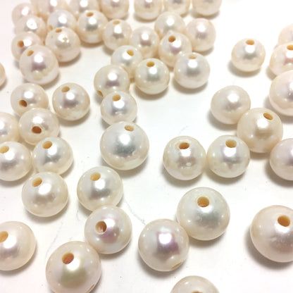 11-14mm Large Hole White, One Single Piece, LH_S001