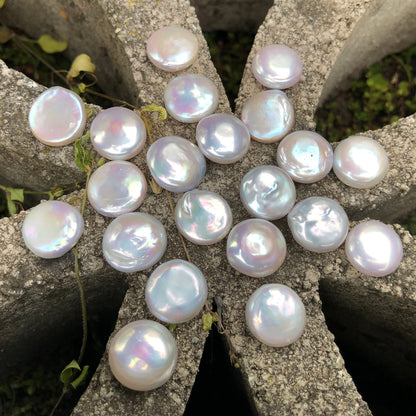 Coin Pearls 14-15mm White Single Piece  COIN_S005