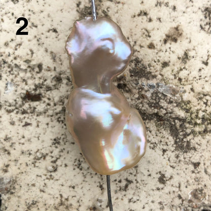 Baroque Pearls 14-20mm Single Piece, Natural Color.  BAR_S019