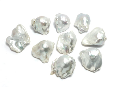 XL Baroque Pearls 17-24mm, Single Piece, White Color.  BAR_S026