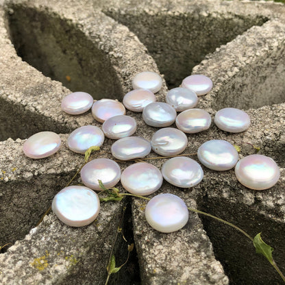 Coin Pearls 14-15mm White Single Piece  COIN_S005