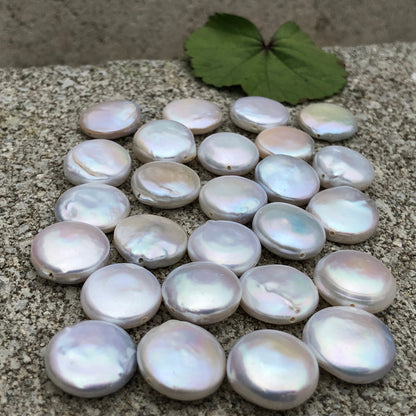 Coin Pearls 14-15mm White Single Piece  COIN_S005