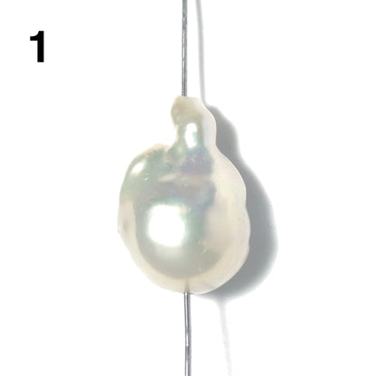 Baroque Pearls 14-17mm, Single Piece, White Color. BAR_S032