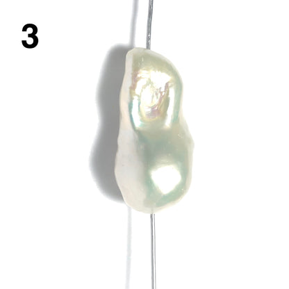 Baroque Pearls 14-17mm, Single Piece, White Color. BAR_S032