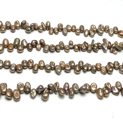 Freshwater Pearls, 4-5mm Keshi Pearls, Brown Color, KES016