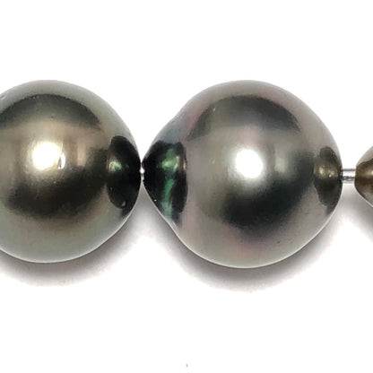 8-10mm Tahitian Pearls Semi Round, Original Hole or 2mm Hole, One Piece TAH001