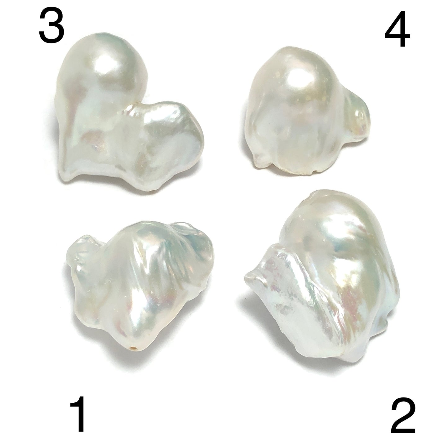 Baroque Pearls 23-25mm, Single Piece, White Color. BAR_S030