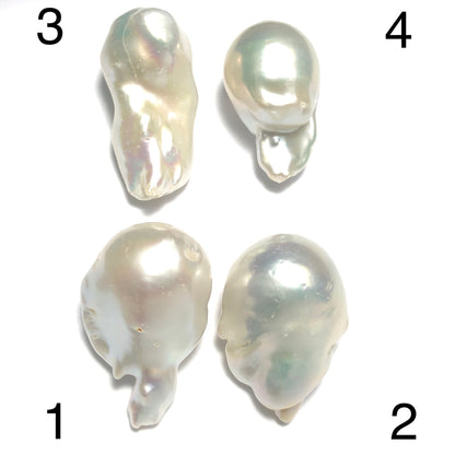 Baroque Pearls 14-17mm, Single Piece, White Color. BAR_S032