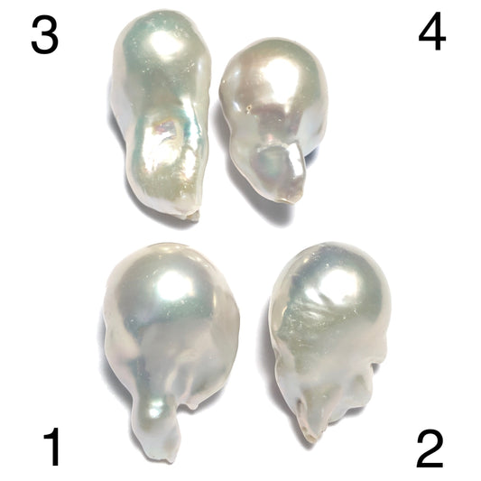 Baroque Pearls 14-17mm, Single Piece, White Color. BAR_S032