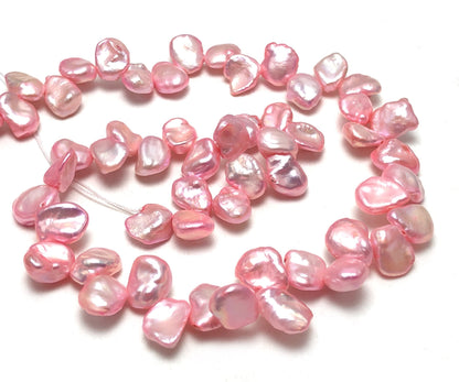 8-9mm Keshi Pearls, Pink Color Freshwater Pearls, KES023