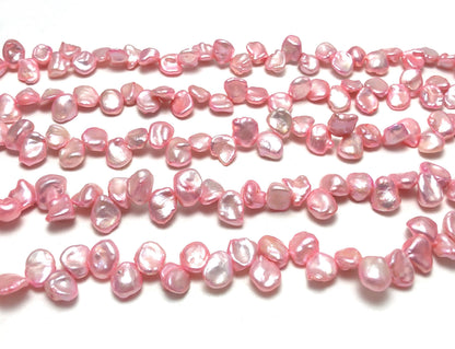 8-9mm Keshi Pearls, Pink Color Freshwater Pearls, KES023