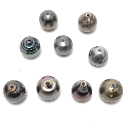 11-13 mm Tahitian Large Hole Pearls, Drop Shape, 2mm Drill from Top to Bottom, 1 Piece randomly pick, TAHLH032