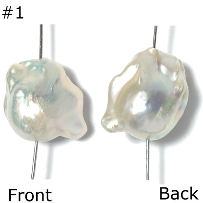 Baroque Pearls 18-23mm, Single Piece, White Color. BAR_S034