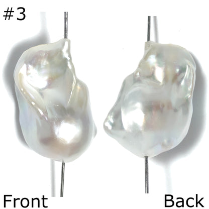Baroque Pearls 18-23mm, Single Piece, White Color. BAR_S034