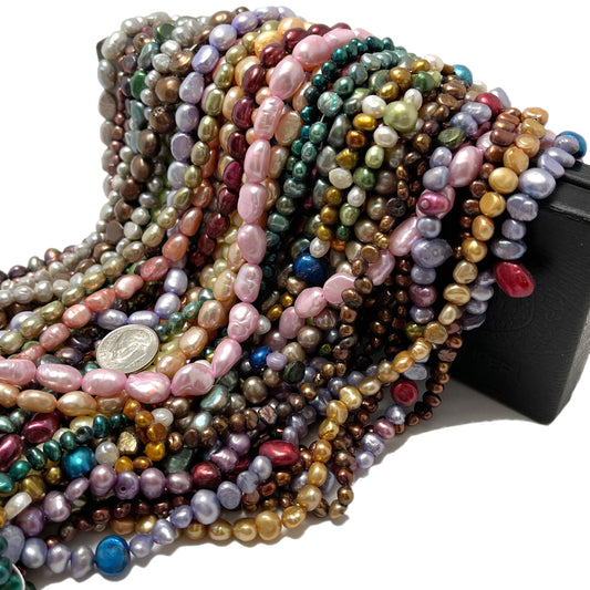 Assorted Freshwater Pearls, Mix Pearls with Different Sizes, Colors and Shapes, MIX001