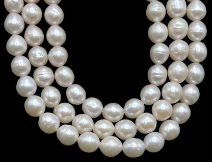 Freshwater Pearls 6-6.5mm Off Round, White Color, NRD014