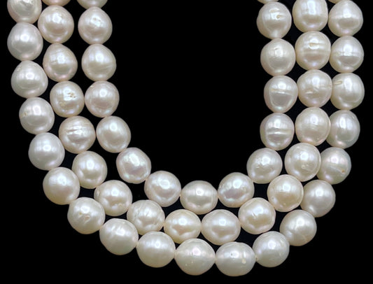 Freshwater Pearls 6-6.5mm Off Round, White Color, NRD014