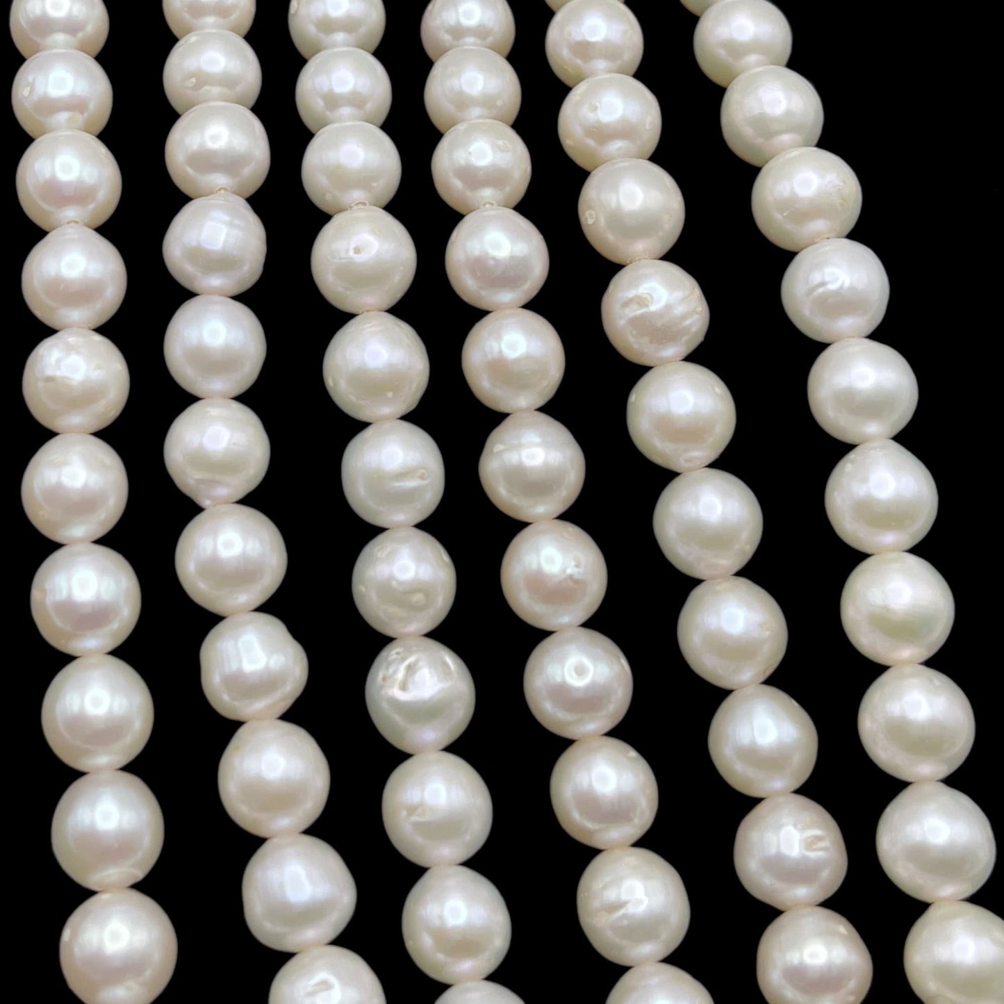 Freshwater Pearls 6-6.5mm Off Round, White Color, NRD016