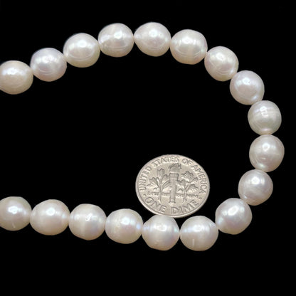 Freshwater Pearls 7 or 8mm Round White Color, Pearl Beads, SKU# NRD018