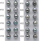 Teardrop Tahitian Pearl Pair Loose Undrilled, Light Color with Beautiful Luster and Blemish, 9.5-10mm, SKU# 1001TLP