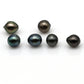 Undrilled Tahitian Pearl Loose Teardrop Black Pearl, Beautiful Color with High Luster, For Jewelry Making, Blemishes, 8-8.5mm, SKU# 1005TH