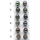 Loose Tahitian Pearls Pair 9.5-10mm Drop Shape with High Luster, Tear drop for Making Earring, Undrilled Pearls, SKU# LTH001
