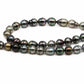 Tahitian Multi Color Pearl Strand, Teardrop or Near Round Cultured Pearls with High Luster, For Jewelry Making, 9.5-10mm, SKU# 1019TH