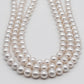 8-10mm Edison Pearls, White Freshwater Pearl Round Beads, High Luster with Limited Blemishes, SKU# 1047ED