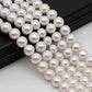 8-10mm Edison Pearls, White Freshwater Pearl Round Beads, High Luster with Limited Blemishes, SKU# 1047ED