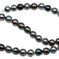 Black Tahitian Pearl Strand, Tear drops Pearl with High Luster and Blemishes, For Jewelry Making, 9-9.5mm Full Strand, SKU# 1056TH