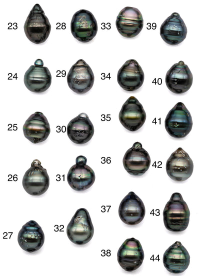 Single Baroque Tahitian Pearl Drop Natural Color Beautiful Luster and Blemishes, One Piece of Loose Pearl Undrilled in 11-11.5mm, SKU#1086TH