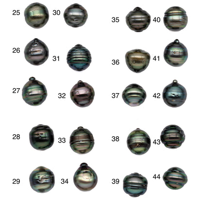 Single Black Pearl Undrilled Natural Color Teardrop High Luster and Blemishes, Loose One Piece Tahitian Pearl in 11-11.5mm, SKU#1082TH