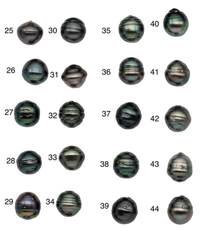 One Piece Tahitian Pearl Tear Drops or Circle with Very Nice Luster and Blemishes, Loose Undrilled Pearl in 11-11.5mm, SKU#1083TH