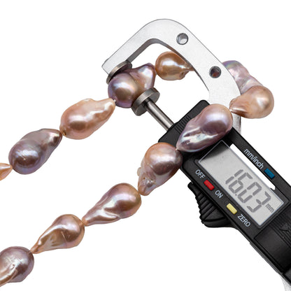 Multi-Color Baroque Pearl in Natural Color Freshwater Pearl Fireball Beads Large Size and High Luster in Full Strand, 13-17mm, SKU# 1119BA