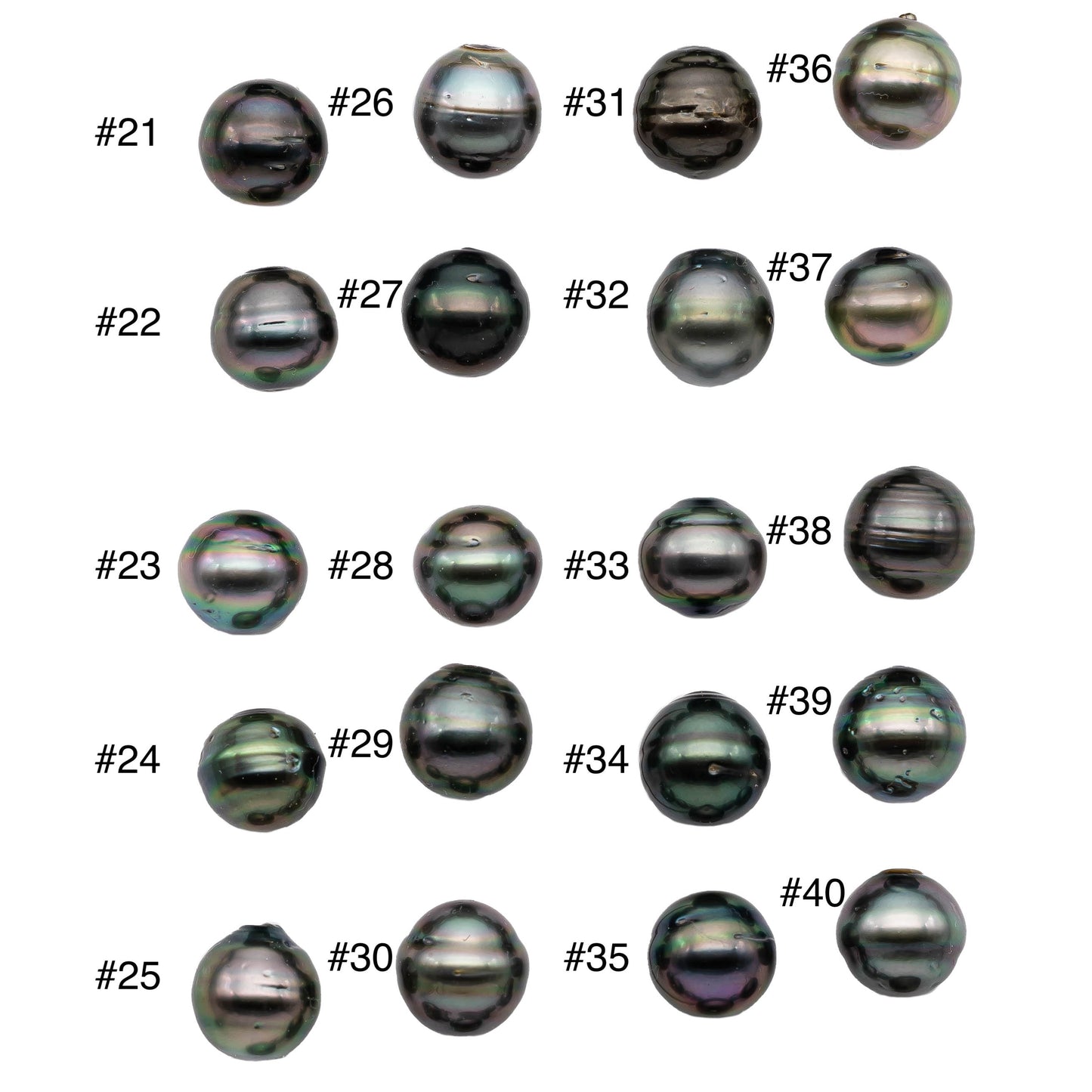Single Loose Near Round Tahitian Pearl Undrilled Peacock Black Pearl with High Luster For Jewelry Making and No Hole, 11-11.5mm,  # 1122TH