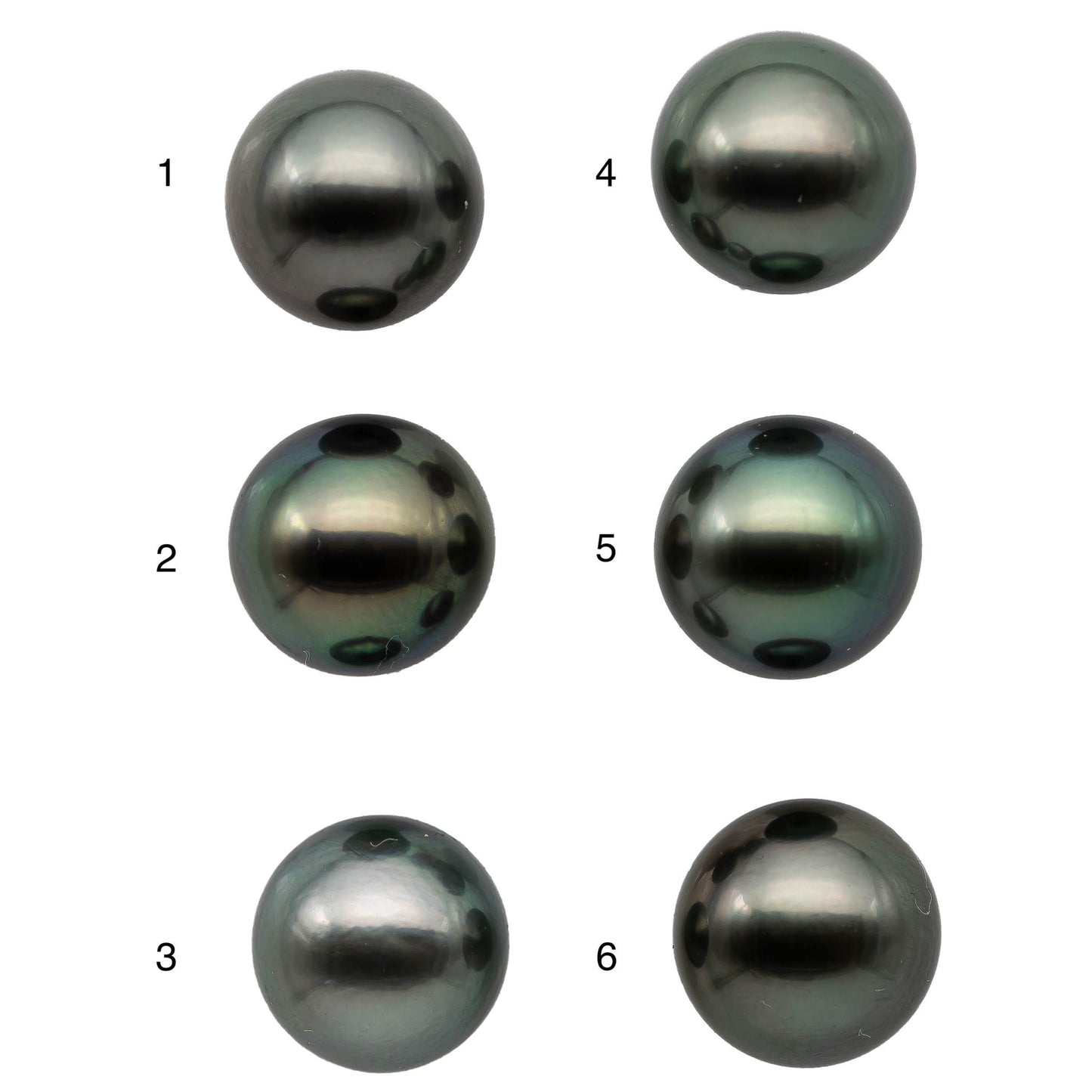 11mm Round Tahitian Pearl Single Loose Piece Natural Color with Extremely Nice Luster, AAA Quality Front Side Smooth and Clean, SKU#1091TH