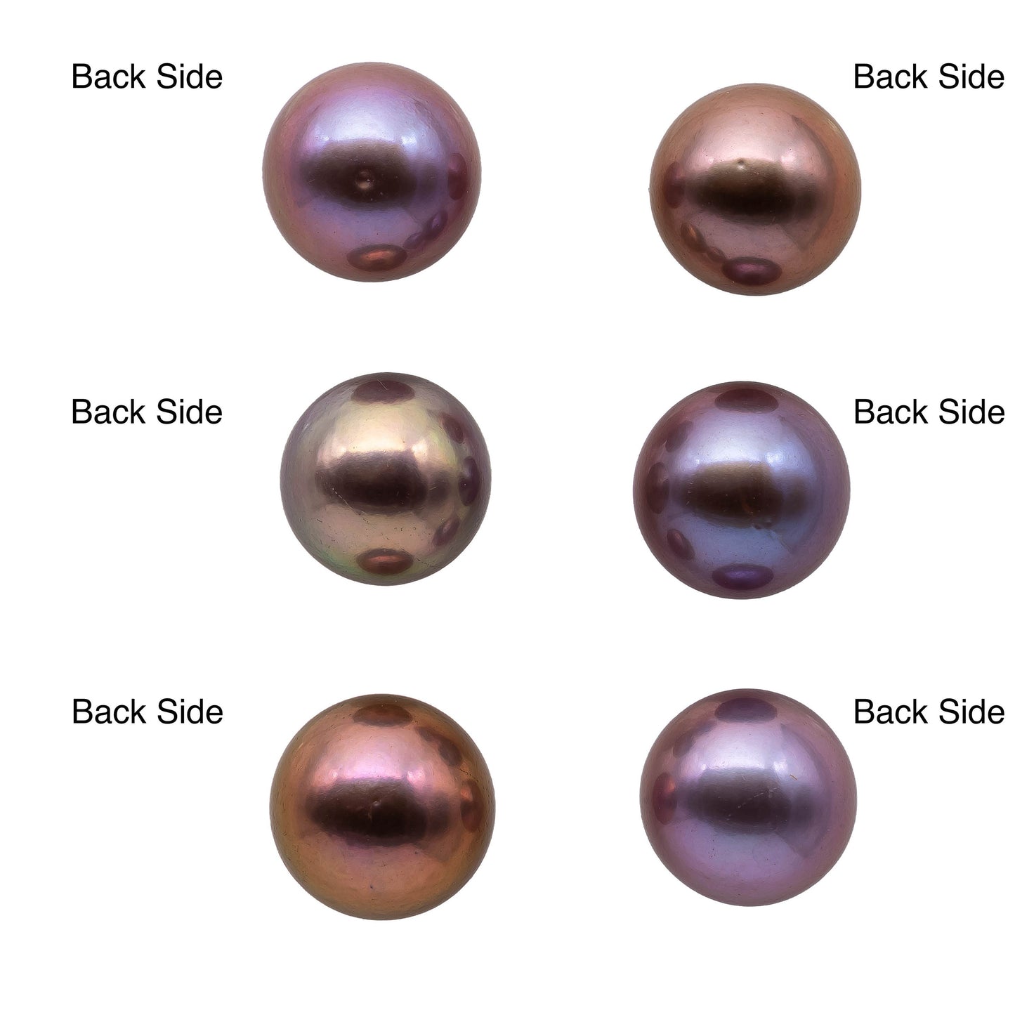 AAA Loose Edison Pearl Round High Luster Undrilled Single Piece Freshwater Pearl Natural Color with Blemish in the Back 13-14mm, SKU# 1152EP
