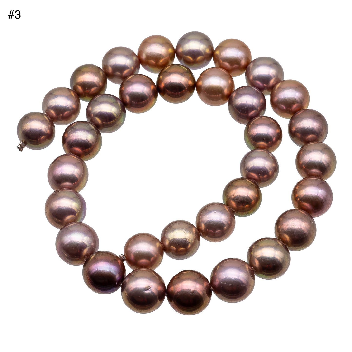 12-14mm Edison Pearl Round or Near Round Natural Mix Color with Extremely Nice Luster, Very Limited Blemish, For Jewelry Making, SKU# 1155EP