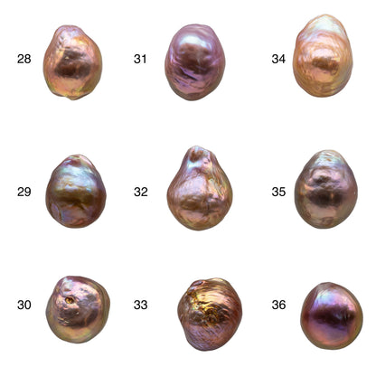 10-11mm Single Edison Pearl Loose Undrilled Freshwater Pearl Natural Color with Extremely Nice Luster in Drops Shape, SKU # 1156EP