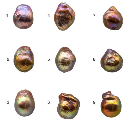 10-11mm Single Edison Pearl Loose Undrilled Freshwater Pearl Natural Color with Extremely Nice Luster in Drops Shape, SKU # 1156EP