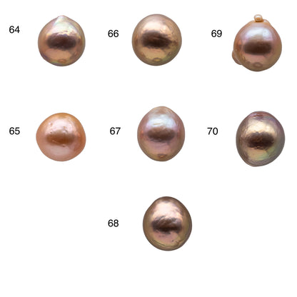 10-11mm Loose Edison Pearl with Very Nice Luster Undrilled Single Piece Freshwater Pearl Natural Color Teardrops for Beading, SKU # 1157EP