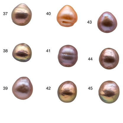 10-11mm Loose Edison Pearl with Very Nice Luster Undrilled Single Piece Freshwater Pearl Natural Color Teardrops for Beading, SKU # 1157EP