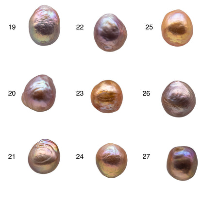 10-11mm Loose Edison Pearl with Very Nice Luster Undrilled Single Piece Freshwater Pearl Natural Color Teardrops for Beading, SKU # 1157EP