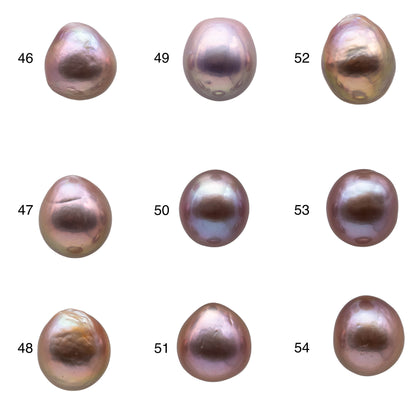 10-11mm One Piece Edison Pearl Teardrop Shape Loose Undrilled Freshwater Pearl with Natural Colors and Extremely Nice Luster, SKU # 1160EP