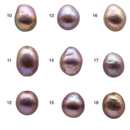 10-11mm Edison Pearl Single Piece Drops with Very Nice Luster Undrilled Loose Freshwater Pearl with Natural Colors, SKU # 1161EP