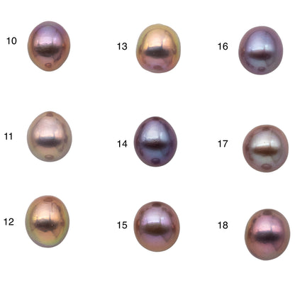 11-12mm Loose Edison Pearl Single Piece Natural Color Freshwater Teardrops Undrilled with Very High Luster for Jewelry Making, SKU # 1165EP