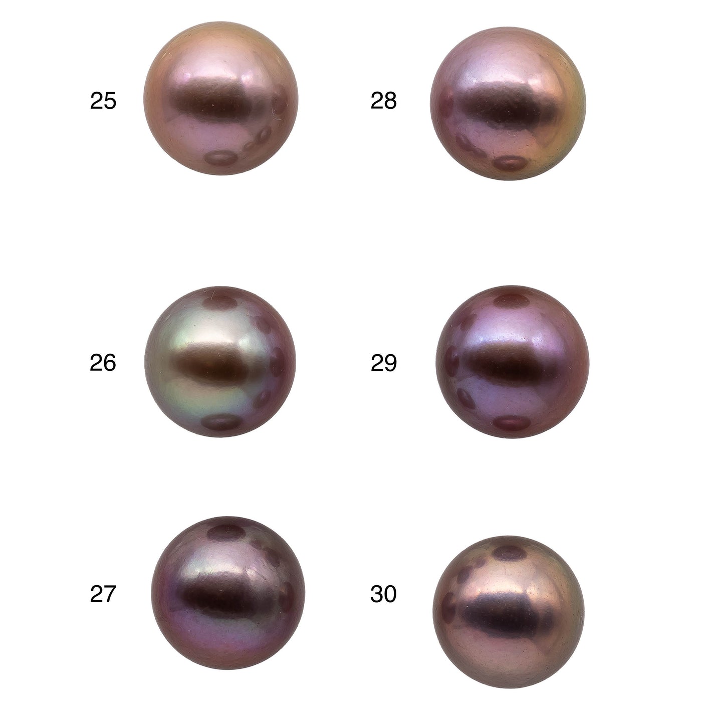 AAA Loose Edison Pearl Round High Luster Undrilled Single Piece Freshwater Pearl Natural Color with Blemish in the Back 13-14mm, SKU# 1152EP